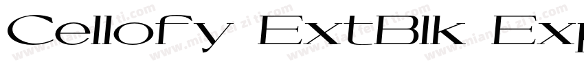 Cellofy ExtBlk Exp字体转换